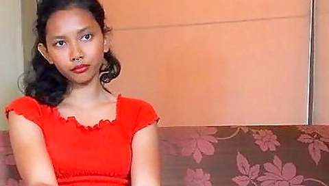 Nasty Ebony Babe With Caster Leg Talking To Her Man