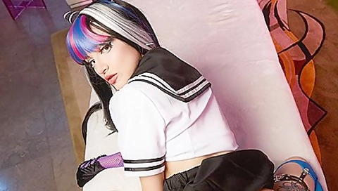 Lola Fae In Danganronpa Sex Parody With A Bimbo