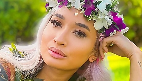 Avery Black In Leid In Hawaii With Beautiful Asian Babe Outdoor Sex